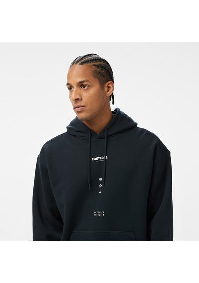 Converse Loose Fit Erkek Siyah Hoodie