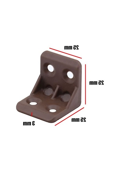 Mobilya Dolap Köşe Bağlantı Elemanı - 25x25x25 Mm 10 Adet