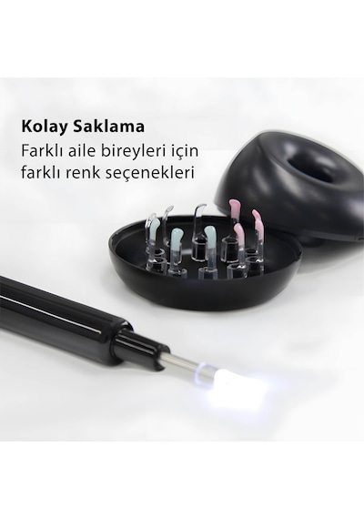 Tm-01 1080p Kameralı Led Işıklı Kablosuz Kulak Temizleme Cihazı