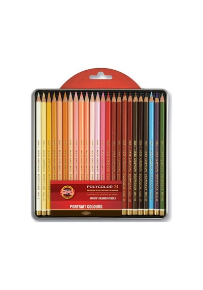 Koh-i Noor Set Of Artists Coloured Penci 3824 24 Por Çok Renkli
