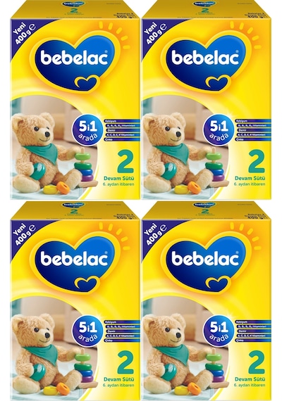 Bebelac 400gr No:2 Devam Sütü 6-9 Ay 4 Lü Set