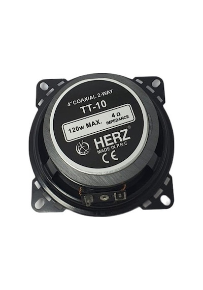 Herz 10cm 120watt Çift Yollu Tweeterli Oto Hoparlör Tekli Oto Hoparlör