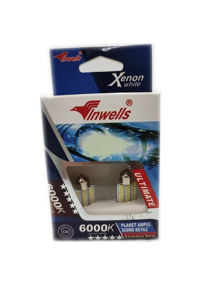 36 Ledli Sofit Ampul 6000 K Xenon Beyazı 11x39mm