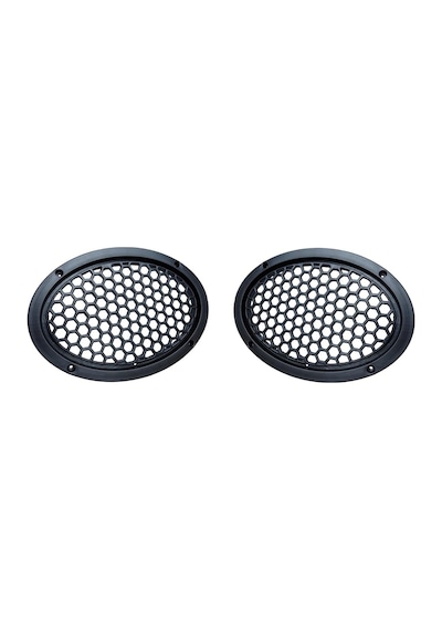 2 Adet - Oval Hoparlör Kapağı 6x9 İnç Kaliteli Plastik Midrange Kapak