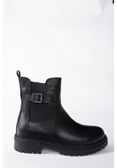 Fox Shoes Siyah Hakiki Deri Günlük Kadın Bot N555257203 Siyah