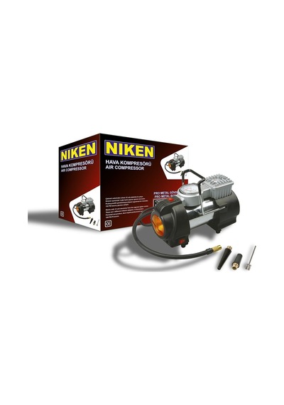 Araç Lastik Hava Kompresörü Metal 12V Işıklı