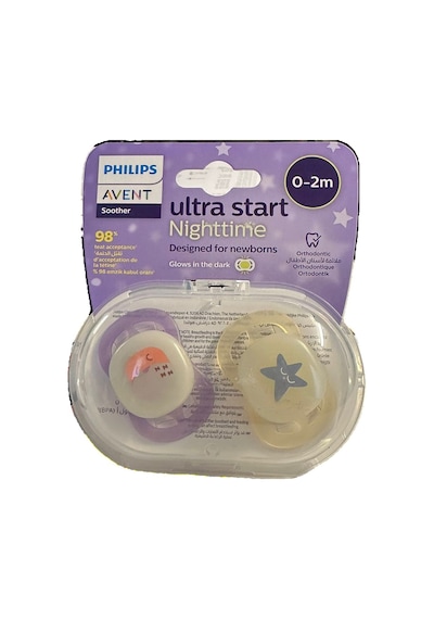 Philips Avent Ultra Start Nighttime 0-2 Ay Şeffaf Kız Emzik
