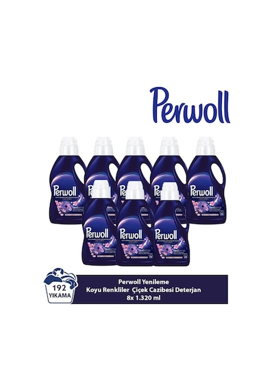 Perwoll Yenileme Koyu Renkliler Çiçek Cazibesi 8x 1.485 ml 192 Yıkama