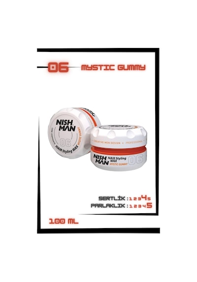 06 Saç Şekillendirici Ultra Sert Parlak Wax 100 Ml