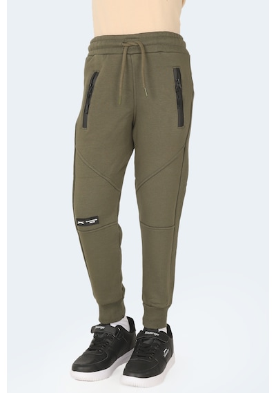 Slazenger Lamya 2 Li Set Unisex Çocuk Haki - Koyu Gri Eşofman Altı Haki - Koyu Gri