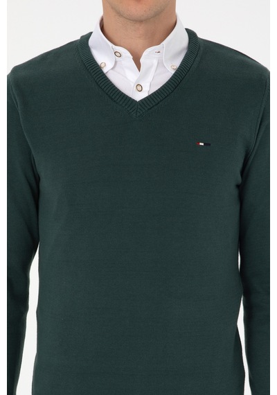 U.s. Polo Assn. Erkek Koyu Yeşil Kazak /triko 50313668-vr079 Koyu Yesıl
