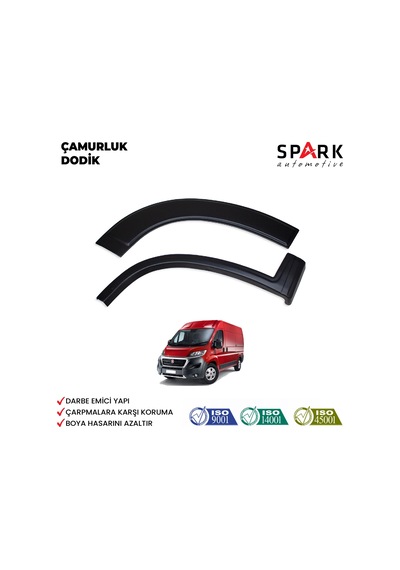 Fiat Ducato 2014- Yılı Ve Sonrası Uyumlu Çamurluk Dodik 12 Parça Siyah