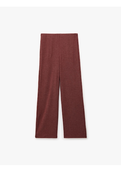 Koton Viskon Karışımlı Klasik Kesim Slim Fit Pantolon Bordo 6sak40032ek Bordo