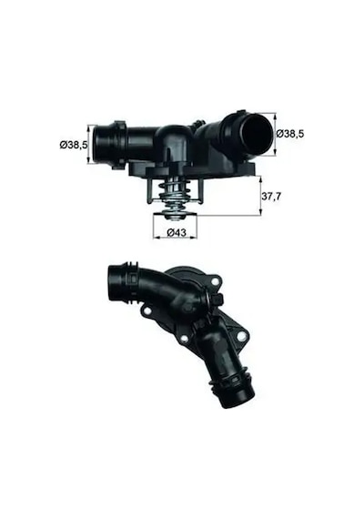 Bmw 520i E60 Termostat 2004-2007 M54b22 Mahle Tm1397