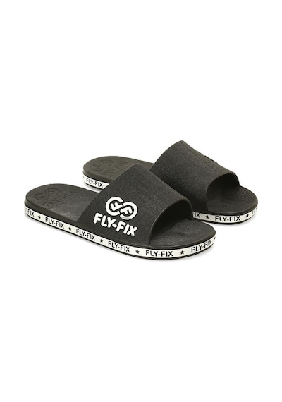 Fly-Fix Kaymaz Düz Topuklu Unisex Terlik Siyah