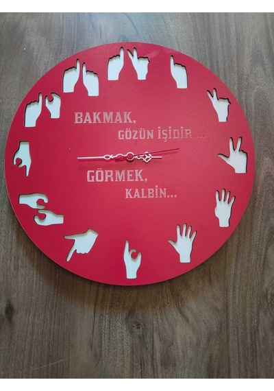 Mrchediyesepeti Duvar Saatleri Kişiye Özel Tasarım Şık Ve Kaliteli No963 Çok Renkli