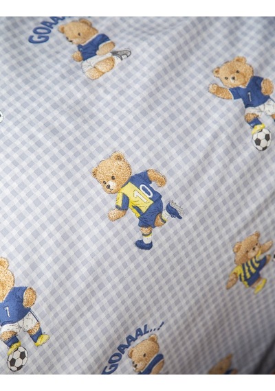 Tek Kişilik Pike Takımı Mishka Blue Mavi