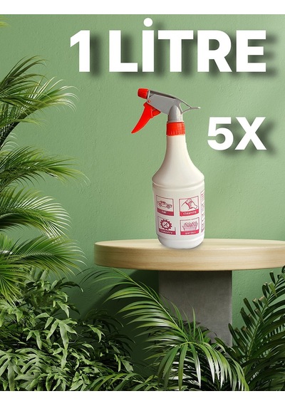 Çok Fonksiyonlu Taşınabilir Boş 1Lt  Boş Sprey Şişesi (5adet)
