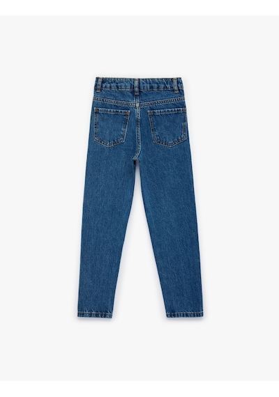 Koton Pamuklu Beli Ayarlanabilir Lastikli Jean Pantolon Dark Indıgo 6skb40010td Koyu İndigo Koton Pamuklu Beli Ayarlanabilir Lastikli Jean Pantolon Dark Indıgo 6skb40010td Koyu İndigo