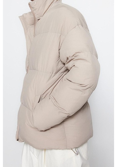 Ersefa Tasarım Düz Astarlı Yaka Standart Bol Dik Unisex Oversize Fit Dik Taş
