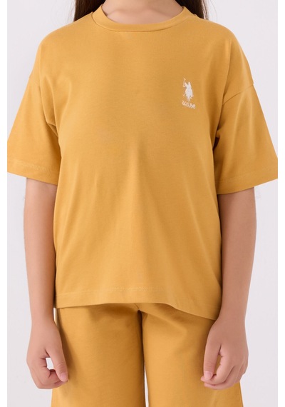 U.S. Polo Assn. U.s. Polo Assn Kız Çocuk Sarı Bermuda Takım Sarı