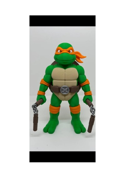 Ninja Kaplumbağalar Michalangelo Figür Ninja Turtles 20 Cm
