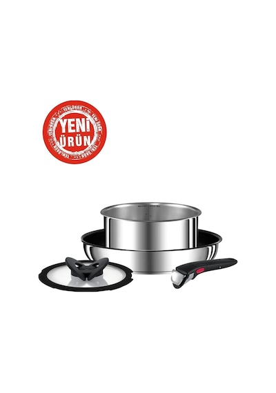 Tefal Ingenıo Preference Paslanmaz Çelik 4 Parçalı Tencere Seti - 28 Cm Tava + 20 Cm Tencere + 1 Cam Kapak + 1 Sap Siyah
