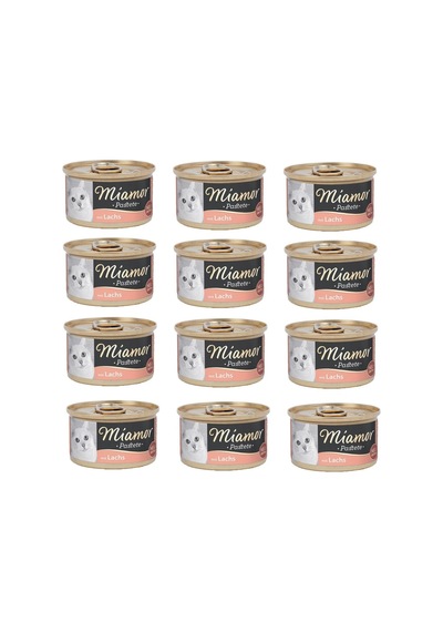 Miamor Pastete Somonlu Kedi Konservesi 12 x 85 G