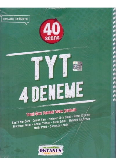 TYT 40 Seans 4'lü Deneme  -  Sonay Aydın  -  Okyanus Eğitim