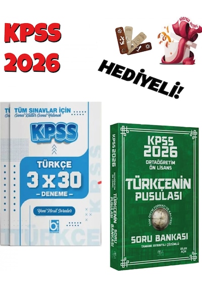 2026 Kpss Lise Ortaöğretim Ön Lisans Türkçe Soru Bankası Ve Denem