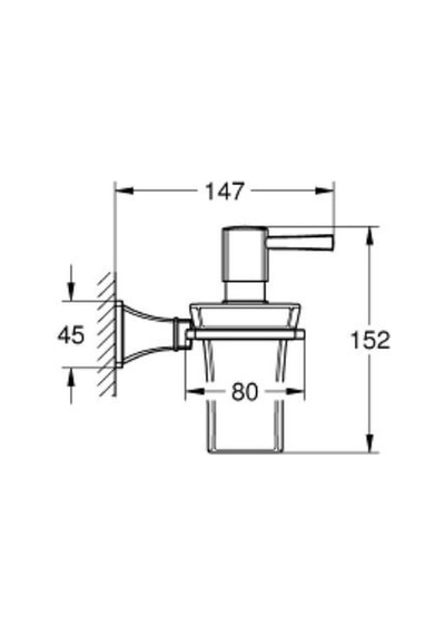 Grohe Grandera Seramik Sıvı Sabunluk Ve Tutacağı - 40910ıg0 Gri