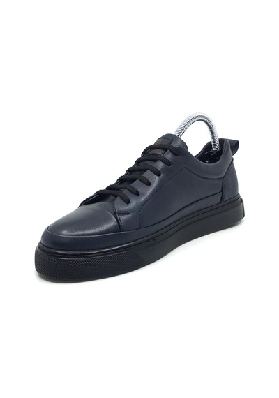 Taşpınar %100 Hakiki Deri Erkek Yazlık Rahat Günlük Sneaker Ayakkabı 40-44 Lacivert