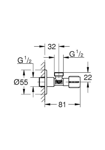 Grohe 1023422430 Stop Valf Mat Siyah