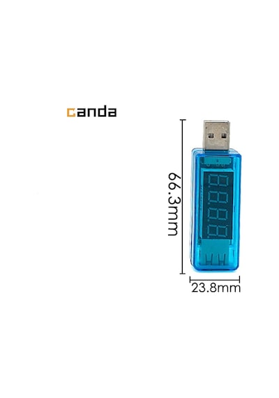 Led Göstergeli Usb Voltmetre Ampermetre Volt Amper Gerilim Ölçer