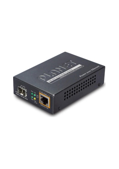 1000base-x To 10/100/1000base-t 802.3at Poe Media Converter, Lc Fiber Interface, Supports Multi / Si