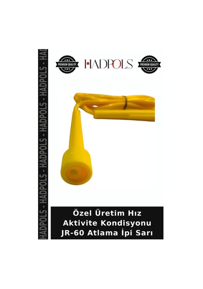 Özel Üretim Hız Aktivite Kondisyonu Jr-60 Atlama İpi Sarı