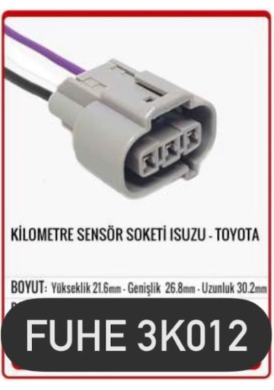 Fhe 3k012 Kilometre Sensör Soketi Isuzu-toyota