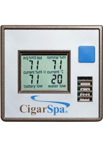 Lubinski İtaly Canforo Humidor Puro Kutusu Ceviz 125's Cigar Spa Elektronik Puro Nemlendirme Cihazı