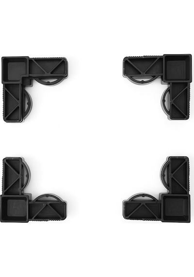 Sineklik Köşe Takozu 17x25mm Siyah 4 Adet Plastik