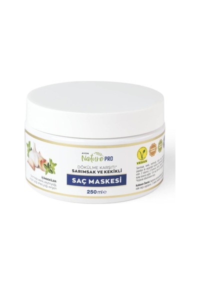 Avon Nature Pro Dökülme Karşıtı Sarımsak ve Kekikli Saç Maskesi 250 ML