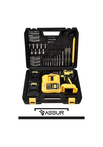 Assur 21V Çelik Mandren Kömürsüz Motor Darbeli Şarjlı Matkap Vidalama - 2013