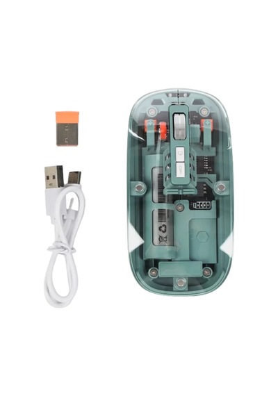Şeffaf Tasarımlı Bluetooth Kablosuz Mouse Pilli Kullanım Yeni Nesil Diğer
