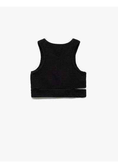 Koton Pencere Detaylı Slim Fit Bürümcük Kolsuz Bisiklet Yaka Crop Atlet Siyah 5skg30020ak Siyah Koton Pencere Detaylı Slim Fit Bürümcük Kolsuz Bisiklet Yaka Crop Atlet Siyah 5skg30020ak Siyah
