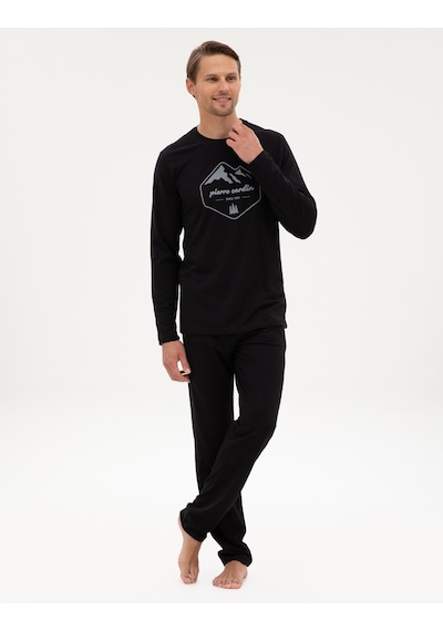 Pierre Cardin Erkek Siyah Pijama Takım 50322632-001 Siyah