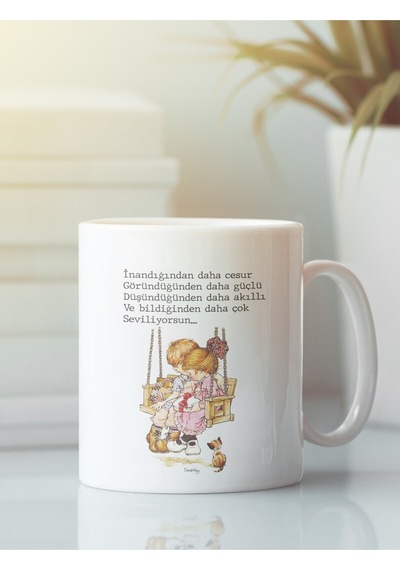 Beyaz Kupa Bardak Sarah Kay Arkadaşlık Dostluk Kardeşlik 9