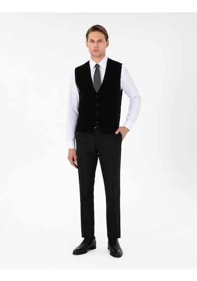 Pierre Cardin Erkek Siyah Yelek Triko 50300522-vr046 Siyah