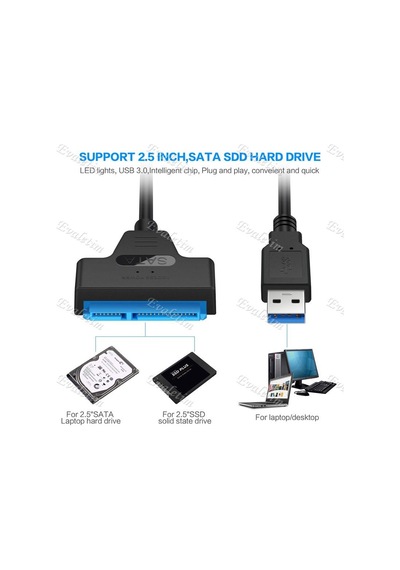 Usb 3.0 2.5 Inç Sata 4469A Hdd Hard Disk Kablosu Kutusu Veri Hard