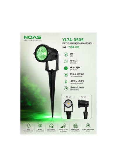 Yl74-0505 5w Led Kazıklı Bahçe Armatürü Yeşil Işık 450 Lümen Dış Mekan Peyzaj Ağaç Bitki Aydınlatma Spotu - 920247286 Diğer Yl74-0505 5w Led Kazıklı Bahçe Armatürü Yeşil Işık 450 Lümen Dış Mekan Peyzaj Ağaç Bitki Aydınlatma Spotu - 920247286 Diğer