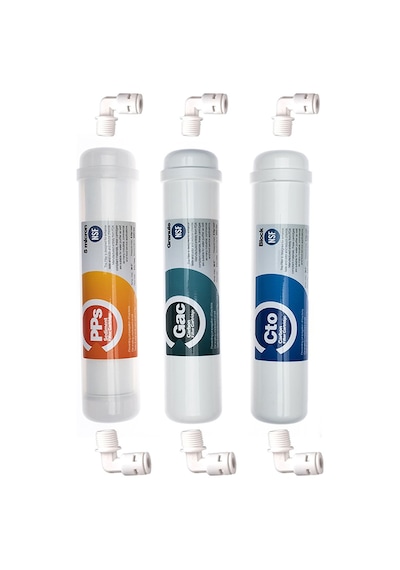 Aquaturk Su Arıtma Ihlas Aura Cebilon Plus 3'lü Filtre Seti Inline Sistem Eco Seri