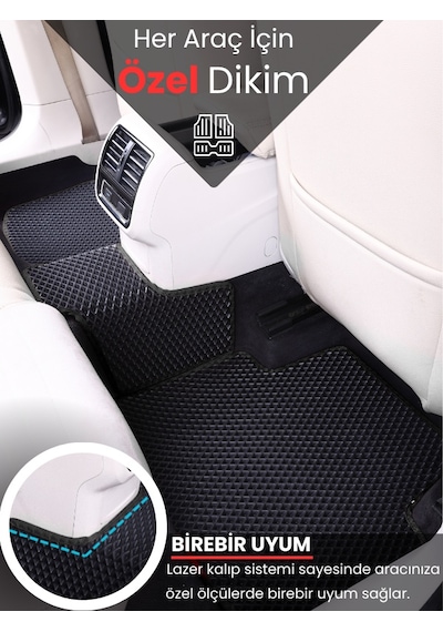 Ssangyong Rexton 2012-2017 Uyumlu Eva Paspas Tam Set Oto Paspas,araca Özel,kolay Montaj 823